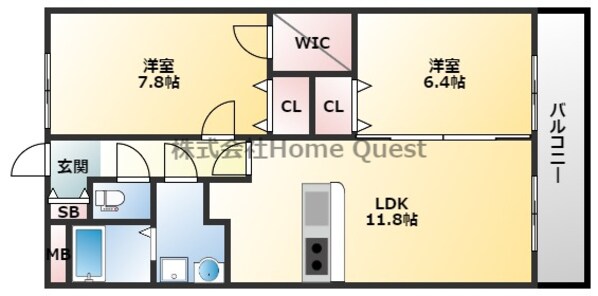 グレイスコートの物件間取画像